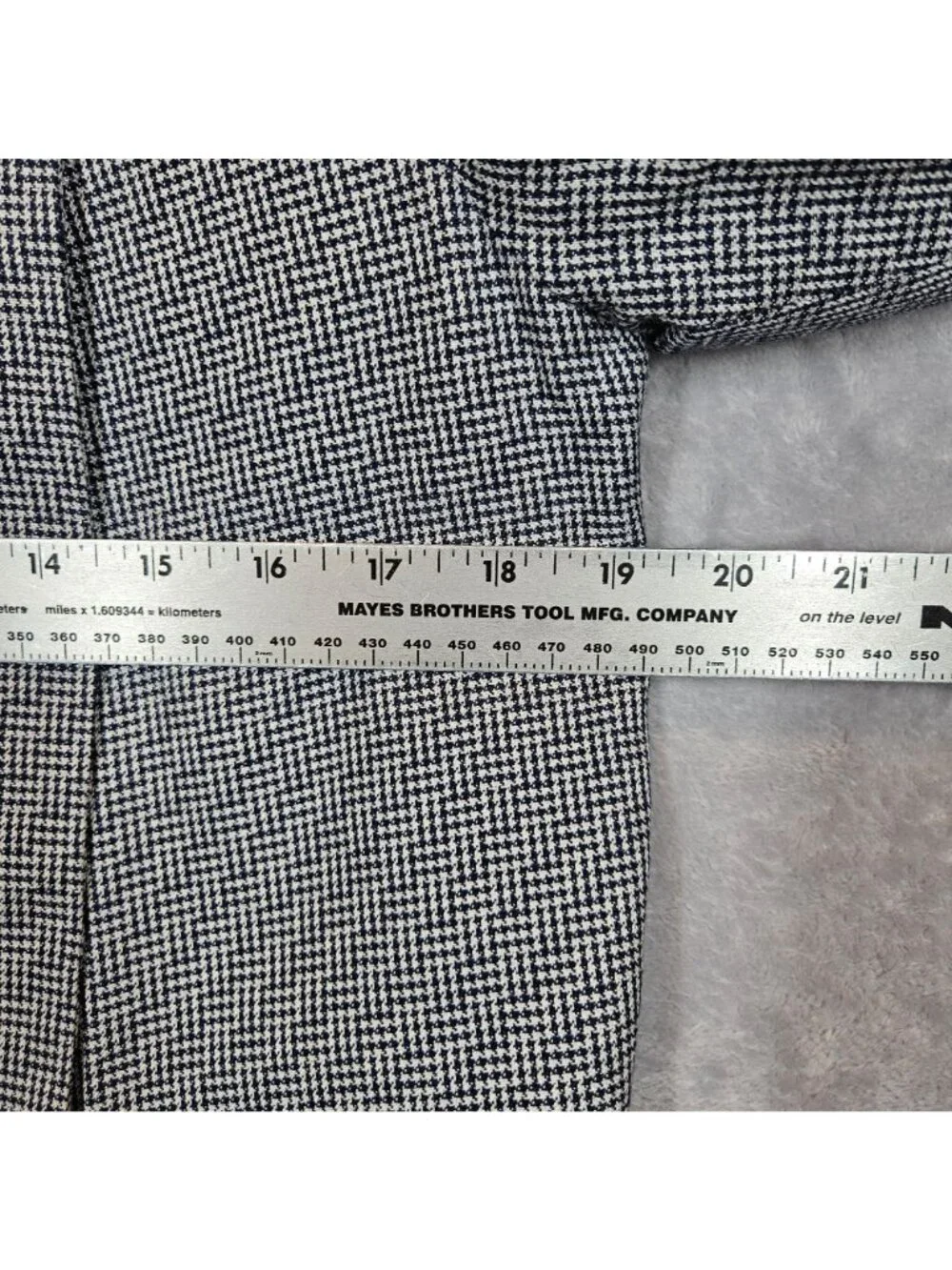 Bankers Club skirt suit Womens 8 black white tweed jacket midi skirt career